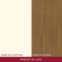Ver imagem 6 de Aparador Buffet 4 Portas com Ripado e Vidro Eiffel Off White