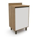Ver imagem 1 de Armário para Cozinha 1 Porta Confort Marrom/Cinamomo/Off White