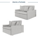 Ver imagem 4 de Sofá Retrátil e Reclinável 3 Lugares 180cm Dália CabeCasa MadeiraOriginals