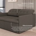 Ver imagem 6 de Sofá Retrátil e Reclinável 3 Lugares 180cm Dália CabeCasa MadeiraOriginals