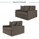 Ver imagem 4 de Sofá Retrátil e Reclinável 3 Lugares 180cm Dália CabeCasa MadeiraOriginals