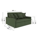 Ver imagem 6 de Sofá Retrátil e Reclinável 3 Lugares 180cm Dália CabeCasa MadeiraOriginals