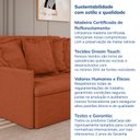 Ver mais imagens de Sofá Retrátil e Reclinável 3 Lugares 180cm Dália CabeCasa MadeiraOriginals