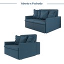 Ver imagem 4 de Sofá Retrátil e Reclinável 3 Lugares 180cm Dália CabeCasa MadeiraOriginals