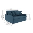 Ver imagem 3 de Sofá Retrátil e Reclinável 3 Lugares 180cm Dália CabeCasa MadeiraOriginals