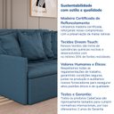 Ver mais imagens de Sofá Retrátil e Reclinável 3 Lugares 180cm Dália CabeCasa MadeiraOriginals