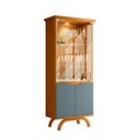 Ver imagem 1 de Cristaleira Vicenza 100% Mdf Ype/cinza