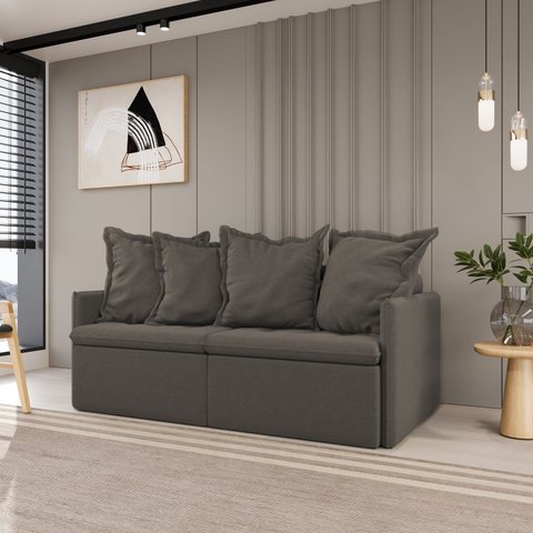 Sofá Retrátil e Reclinável 3 Lugares 200cm Dália CabeCasa MadeiraOriginals