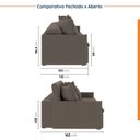 Ver imagem 4 de Sofá Retrátil e Reclinável 3 Lugares 200cm Dália CabeCasa MadeiraOriginals