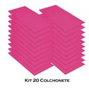 Ver imagem 3 de Kit 20 Colchonete Ginastica Academia Creche Yoga Fitness 95X59X3 Courino Pink - D A DECOR