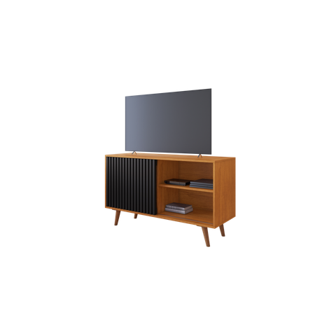 Rack Carinho 1 Porta Jcm Moveis Cinamomo/preto