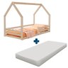 Cama Montessoriana com Colchão Solteiro Madeira Maciça Naturale Amy Shop Jm - 2