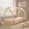 Cama Montessoriana com Colchão Solteiro Madeira Maciça Naturale Amy Shop Jm - 1