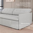 Ver imagem 6 de Sofá Retrátil e Reclinável 4 Lugares 240cm Dália CabeCasa MadeiraOriginals