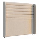Ver imagem 7 de Cabeceira Estofada para Cama Box Queen Sasha 160cm Moderna Linho Bege - Desk Design
