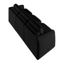 Ver imagem 7 de Sofá Cama Modulado Retrátil e Reclinável Decorativo Varsóvia 306cm Veludo Preto G33 - Gran Belo