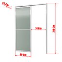 Ver imagem 4 de Porta de Correr Suspensa Vidrao Dir L.25 Branca 210x80 Brimak