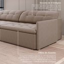 Ver imagem 6 de Sofá Retrátil e Reclinável 4 Lugares 240cm Dália CabeCasa MadeiraOriginals