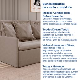 Sofá Retrátil e Reclinável 4 Lugares 240cm Dália Cabecasa Madeiramadeira - 8