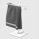 Ver imagem 1 de Porta Toalha Lavabo de Bancada Suporte Para Toalha Oslo:Branco