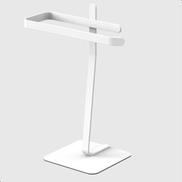 Porta Toalha Lavabo de Bancada Suporte Para Toalha Oslo:Branco - 2