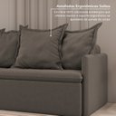 Ver imagem 5 de Sofá Retrátil e Reclinável 4 Lugares 240cm Dália CabeCasa MadeiraOriginals