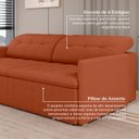 Ver imagem 6 de Sofá Retrátil e Reclinável 4 Lugares 240cm Dália CabeCasa MadeiraOriginals