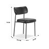 Kit 02 Cadeiras para Sala de Jantar Mila Couríssimo Preto - Mobili - 8