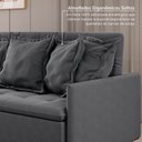 Ver imagem 5 de Sofá Retrátil e Reclinável 4 Lugares 260cm Dália CabeCasa MadeiraOriginals