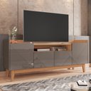 Ver imagem 1 de Rack para TV Jayce Detalhe Frisado Cinza Noce
