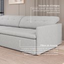 Ver imagem 6 de Sofá Retrátil e Reclinável 4 Lugares 280cm Dália CabeCasa MadeiraOriginals