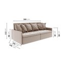 Ver imagem 3 de Sofá Retrátil e Reclinável 4 Lugares 280cm Dália CabeCasa MadeiraOriginals