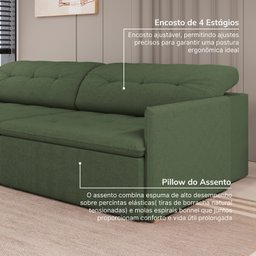 Sofá Retrátil e Reclinável 4 Lugares 280cm Dália Cabecasa Madeiramadeira - 6