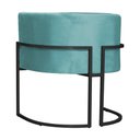 Ver imagem 6 de Kit 02 Poltronas Luana Base Preta Veludo Cores - DS Estofados Poltrona Luana Azul Turquesa