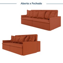 Sofá Retrátil e Reclinável 4 Lugares 280cm Dália Cabecasa Madeiramadeira - 4