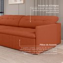 Ver imagem 6 de Sofá Retrátil e Reclinável 4 Lugares 280cm Dália CabeCasa MadeiraOriginals