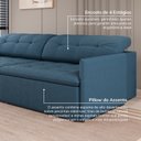 Ver imagem 6 de Sofá Retrátil e Reclinável 4 Lugares 280cm Dália CabeCasa MadeiraOriginals