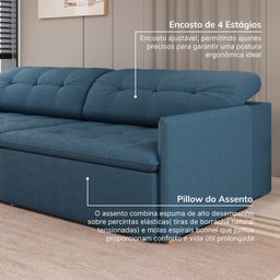 Sofá Retrátil e Reclinável 4 Lugares 280cm Dália Cabecasa Madeiramadeira - 6