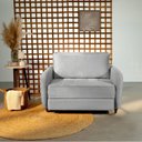 Ver imagem 1 de Sofá Cama Solteiro 105cm Mode CabeCasa MadeiraOriginals Cinza