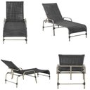 Ver imagem 4 de Kit 2 Espreguiçadeiras Corda Náutica e Mesa Garden em Alumínio para Piscina Edícula Catar