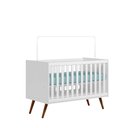 Ver imagem 2 de 3820 - Berco Mini Cama Q Encanto Retro Branco Acetinado Qmovi