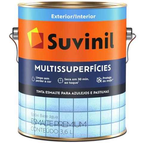 Tinta Esmalte Multisuperfícies Epóxi Base Água 3,6 Litros Branco - 50298762 - Suvinil Esmalte 3,6l e