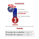 Ver imagem 3 de Mangueira Trançada Jardim Siliconada Standard Bitola 3/4'' Esp. 2,4mm Rolo 50 Metros Durín