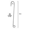 Kit 3 Gancho S de 50cm Grande P/ Pendurar Plantas e Gaiolas - 2