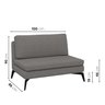 Sofá Modular 2 Lugares com Chaise 200cm Calla CabeCasa MadeiraOriginals - 4