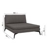 Sofá Modular 2 Lugares com Chaise 200cm Calla CabeCasa MadeiraOriginals - 3
