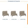 Sofá Modular 3 Lugares 300cm Calla CabeCasa MadeiraOriginals - 2