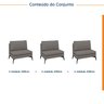 Sofá Modular 3 Lugares 300cm Calla CabeCasa MadeiraOriginals - 2