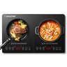 Amzchef Induction Cooktop 2 Zonas com 1800w, Touch e Temporizador - 1