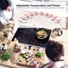 Amzchef Induction Cooktop 2 Zonas com 1800w, Touch e Temporizador - 5